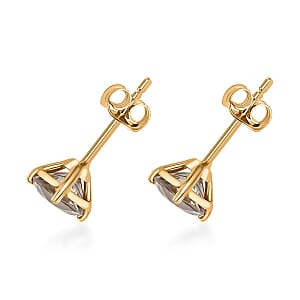 Luxoro AAA Turkizite 2.50 ctw Solitaire Stud Earrings in 14K Yellow Gold