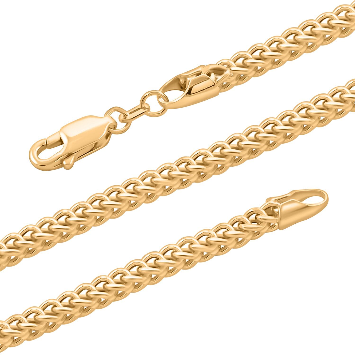 Italian 3mm Franco Chain Necklace in 10K Yellow Gold 26 Inches 12.50 Grams