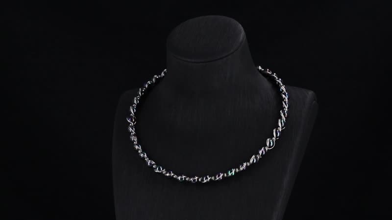 Doorbuster White Shell Pearl Beaded Chocker Necklace (16-20 Inches) in Silvertone