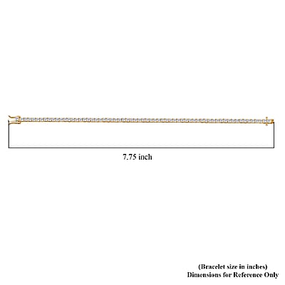Moissanite 4.75 ctw Bracelet in 18K Vermeil YG Over Sterling Silver (7.25 In)