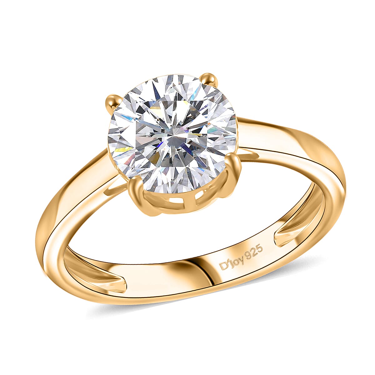 Yellow Gold Over Sterling Silver / 10 - Product card gallery slide 1 (9432471077119)