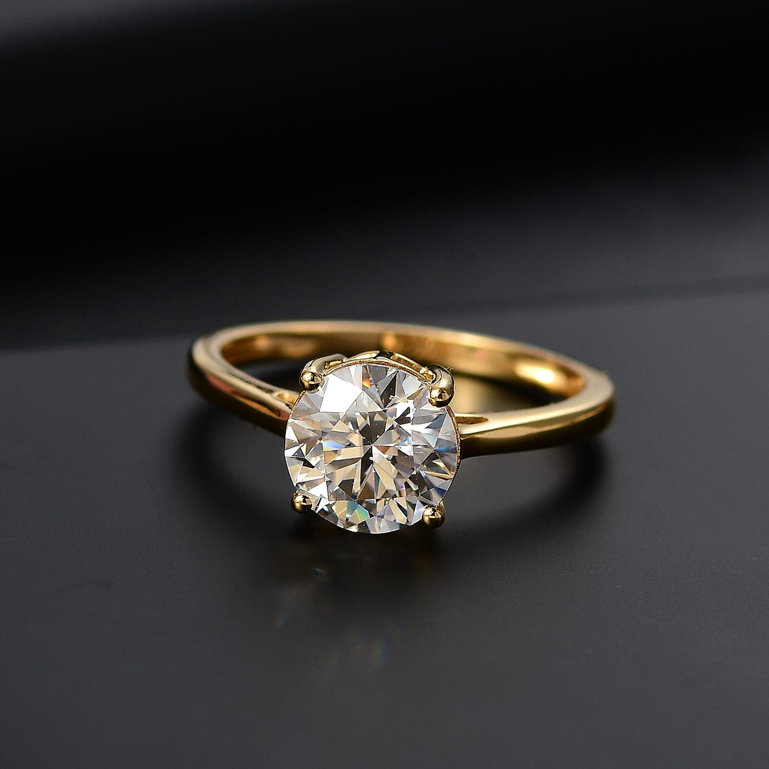 Yellow Gold Over Sterling Silver / 10 - Product card gallery slide 2 (9432471077119)