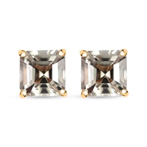 Luxoro AAA Turkizite 2.50 ctw Solitaire Stud Earrings in 14K Yellow Gold