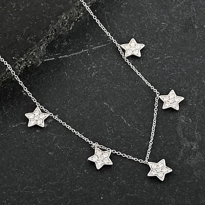 Luxuriant Lab Grown Diamond G SI 0.65 ctw Necklace in Sterling Silver 16-18 Inches