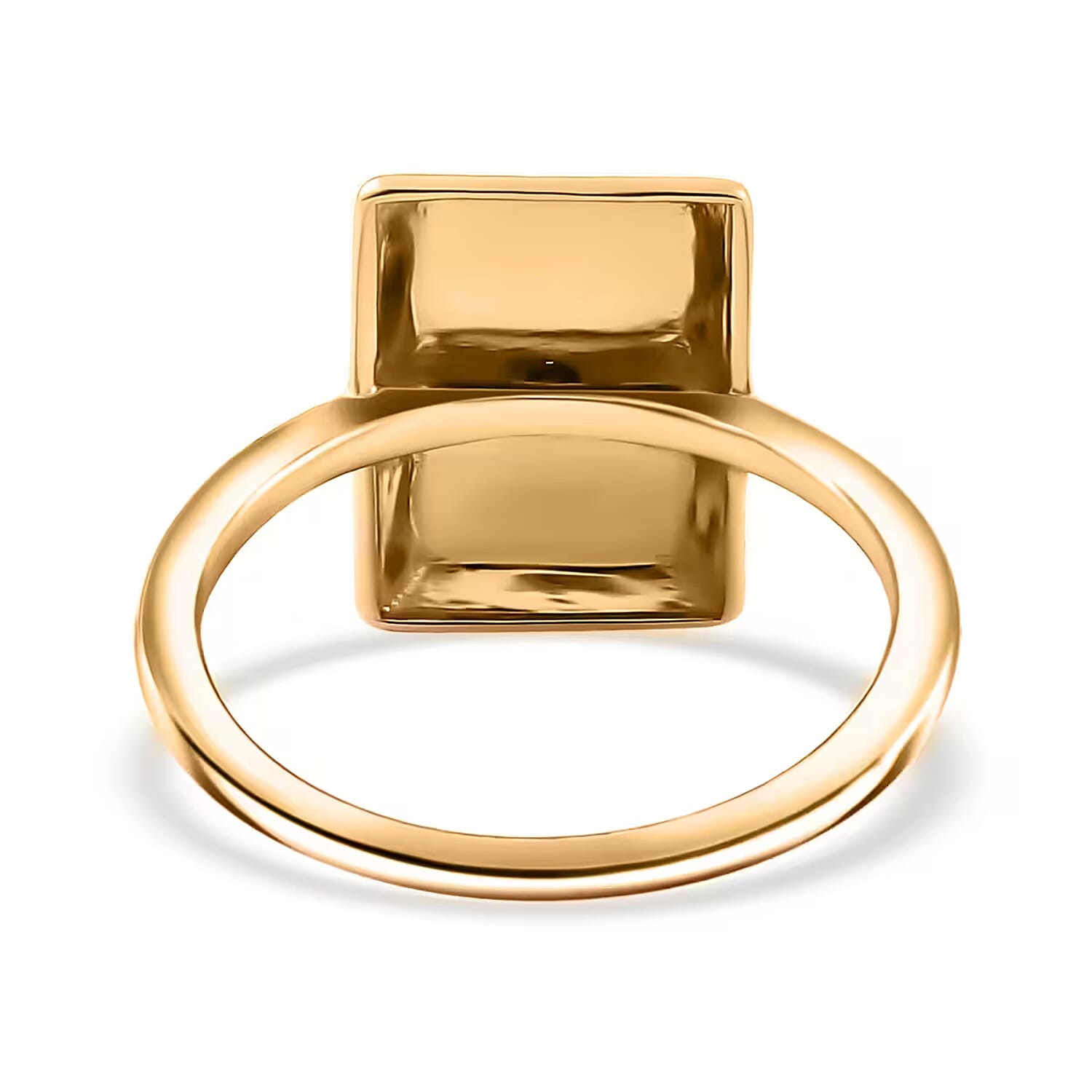 D'Joy Bar Ring in 18K Yellow Gold Over Sterling Silver (Size 6.0) 2.60 Grams