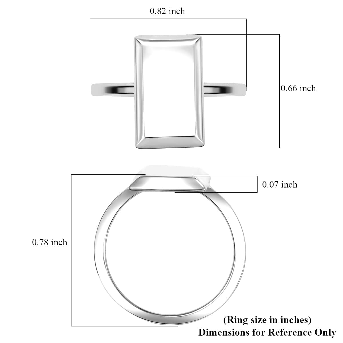 Bar Ring in Sterling Silver (Size 10.0) 2.60 Grams image number 5