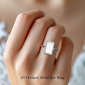 D'Joy Bar Ring in Sterling Silver (Size 6.0) 2.60 Grams