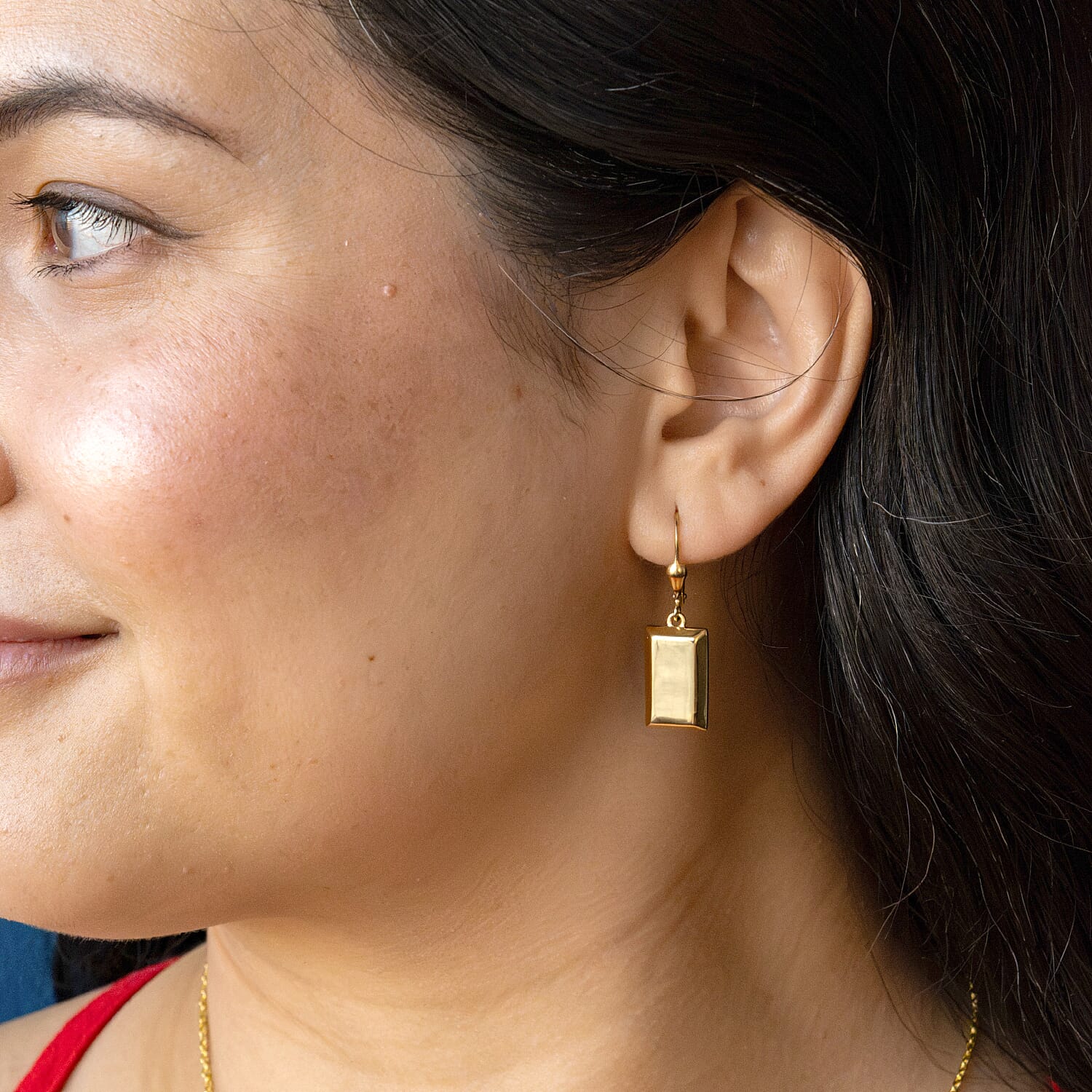 D'Joy Bar Earrings in 18K Yellow Gold Over Sterling Silver 3.35 Grams