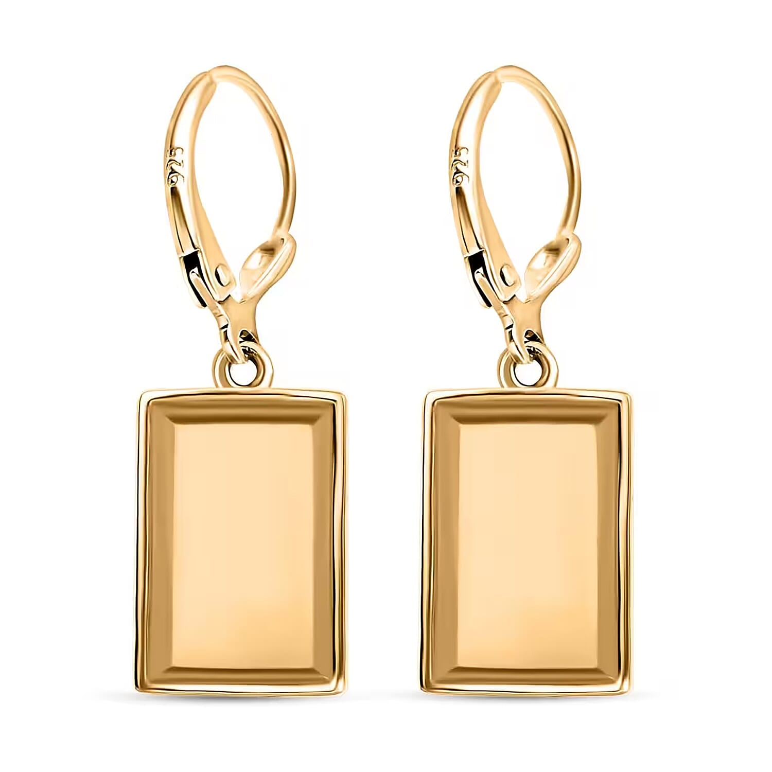 D'Joy Bar Earrings in 18K Yellow Gold Over Sterling Silver 3.35 Grams