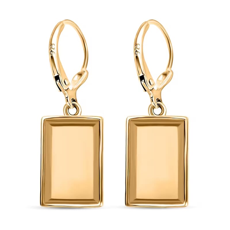 D'Joy Bar Earrings in 18K Yellow Gold Over Sterling Silver 3.35 Grams
