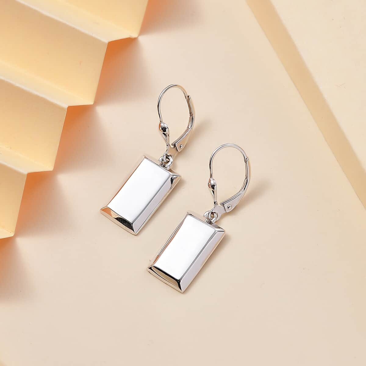 Bar Earrings in Sterling Silver 3 Grams image number 1