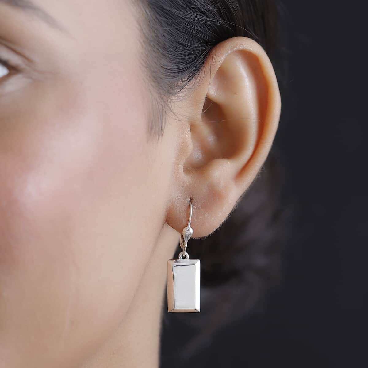 Bar Earrings in Sterling Silver 3 Grams image number 2