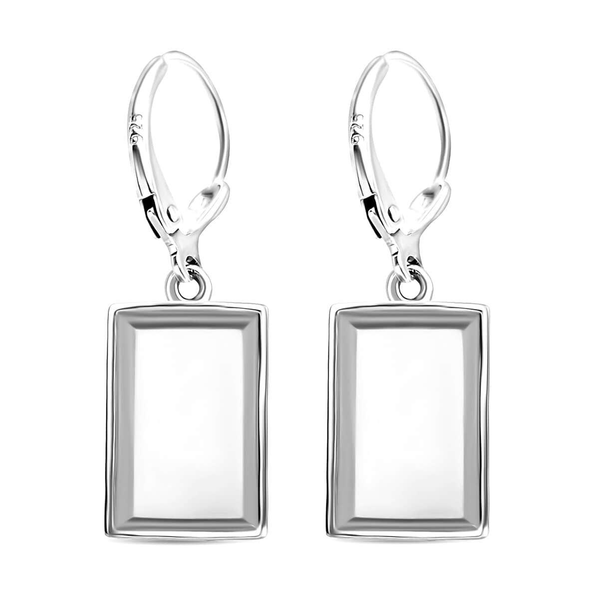 Bar Earrings in Sterling Silver 3 Grams image number 3