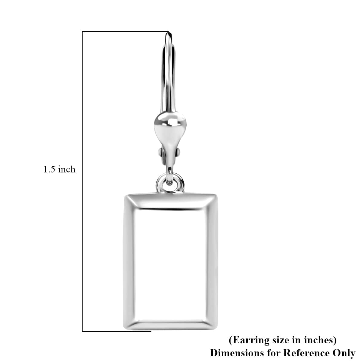 Bar Earrings in Sterling Silver 3 Grams image number 4