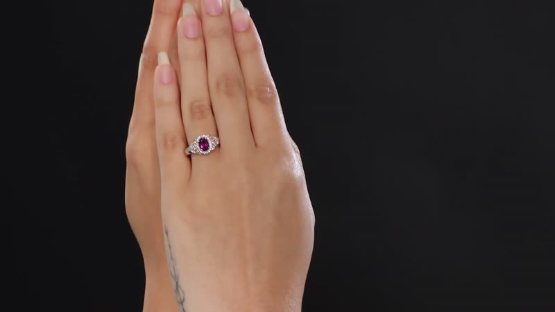 AAA Radiant Ember Garnet, Multi Gemstone Ring in Rhodium Over Sterling Silver (Size 7.0) 1.40 ctw