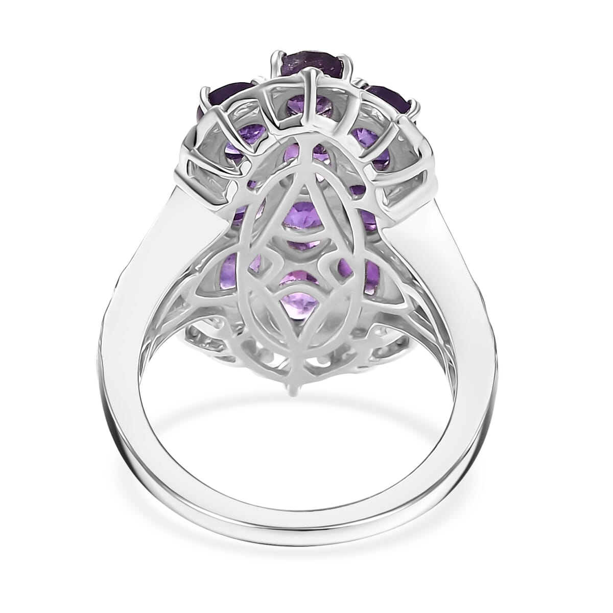 Karis African Amethyst 4.00 ctw Ring in 18K YG Plated and Platinum Bond (Size  6.0) image number 4