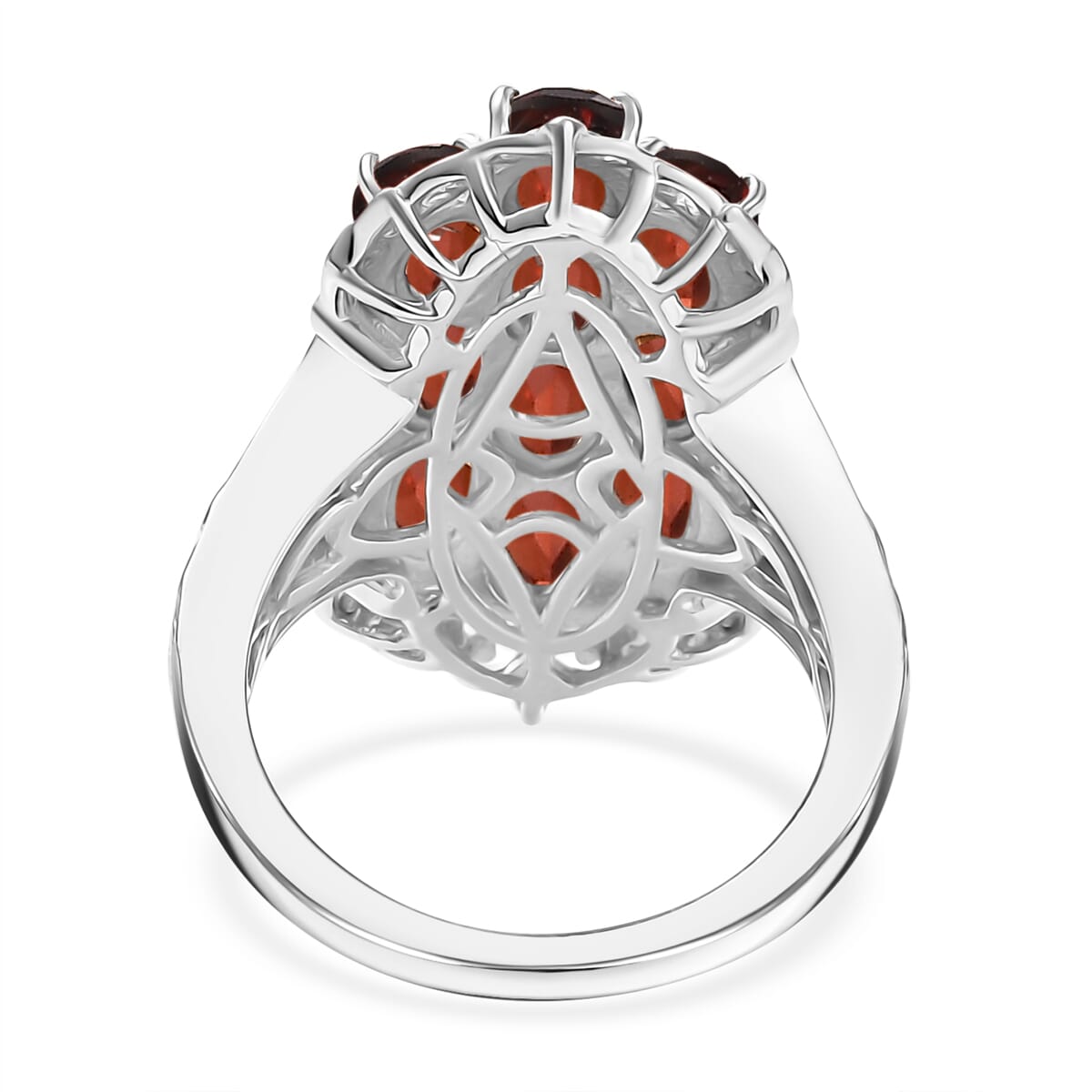 Karis Mozambique Garnet 5.30 ctw Ring in 18K YG Plated and Platinum Bond (Size  10.0) image number 4