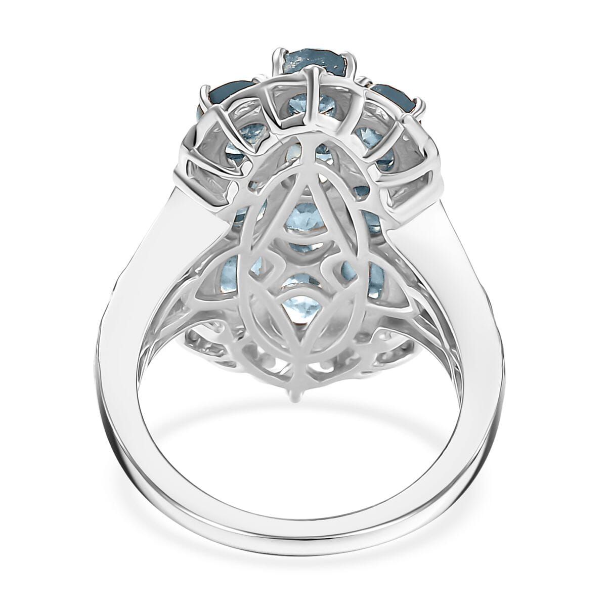 Karis Sky Blue Topaz 5.10 ctw Ring in 18K YG Plated and Platinum Bond (Size  7.0) image number 4