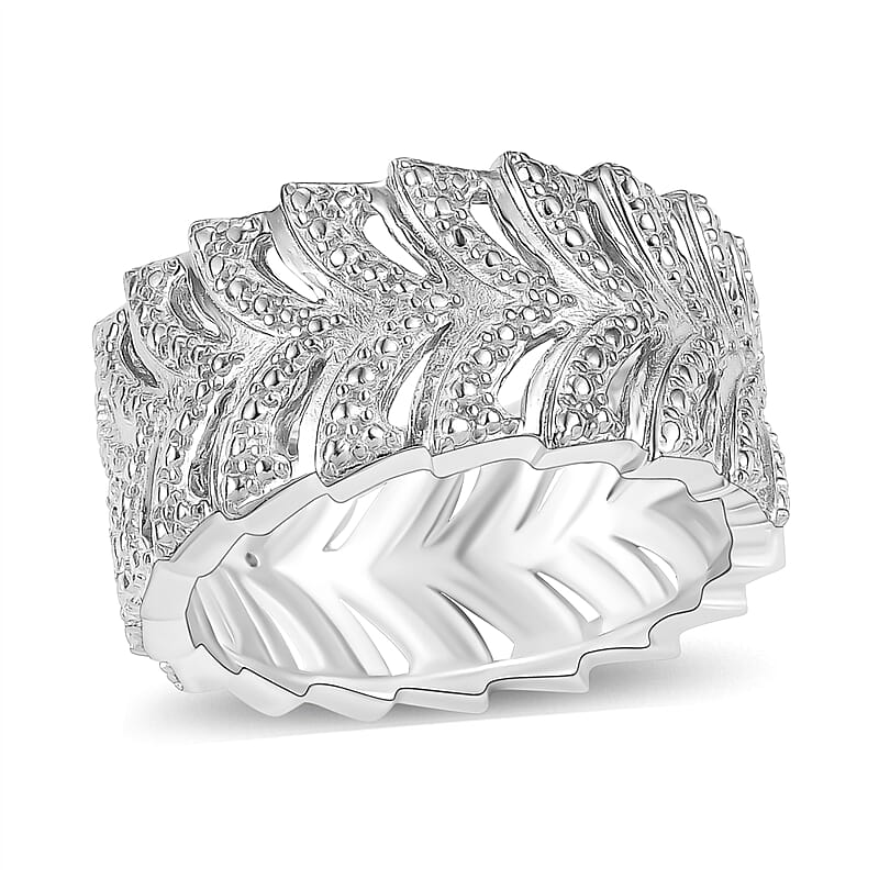 Karis White Diamond Accent Ring in Platinum Bond (Size 10.0)