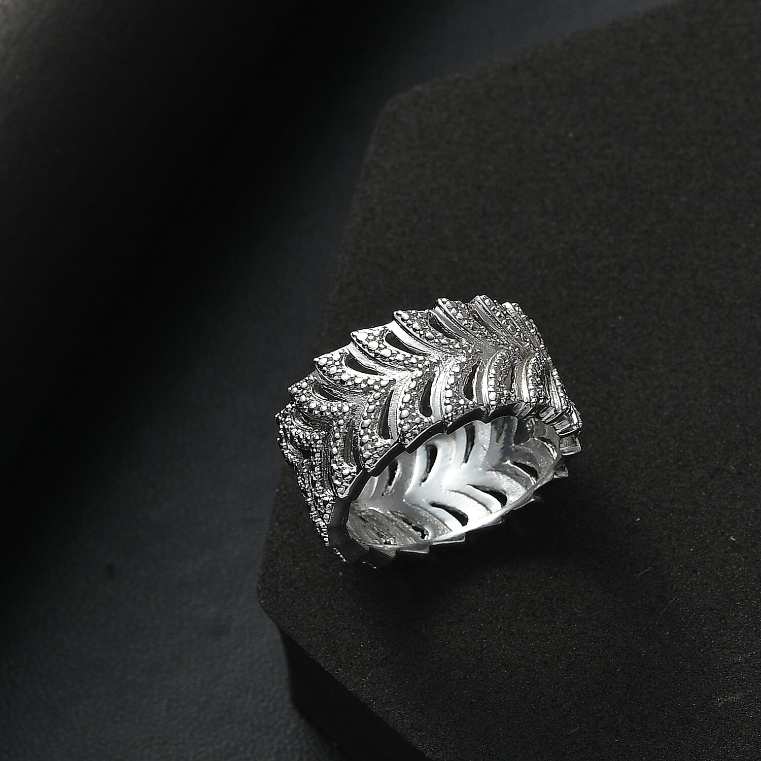 Karis White Diamond Accent Ring in Platinum Bond (Size 10.0)