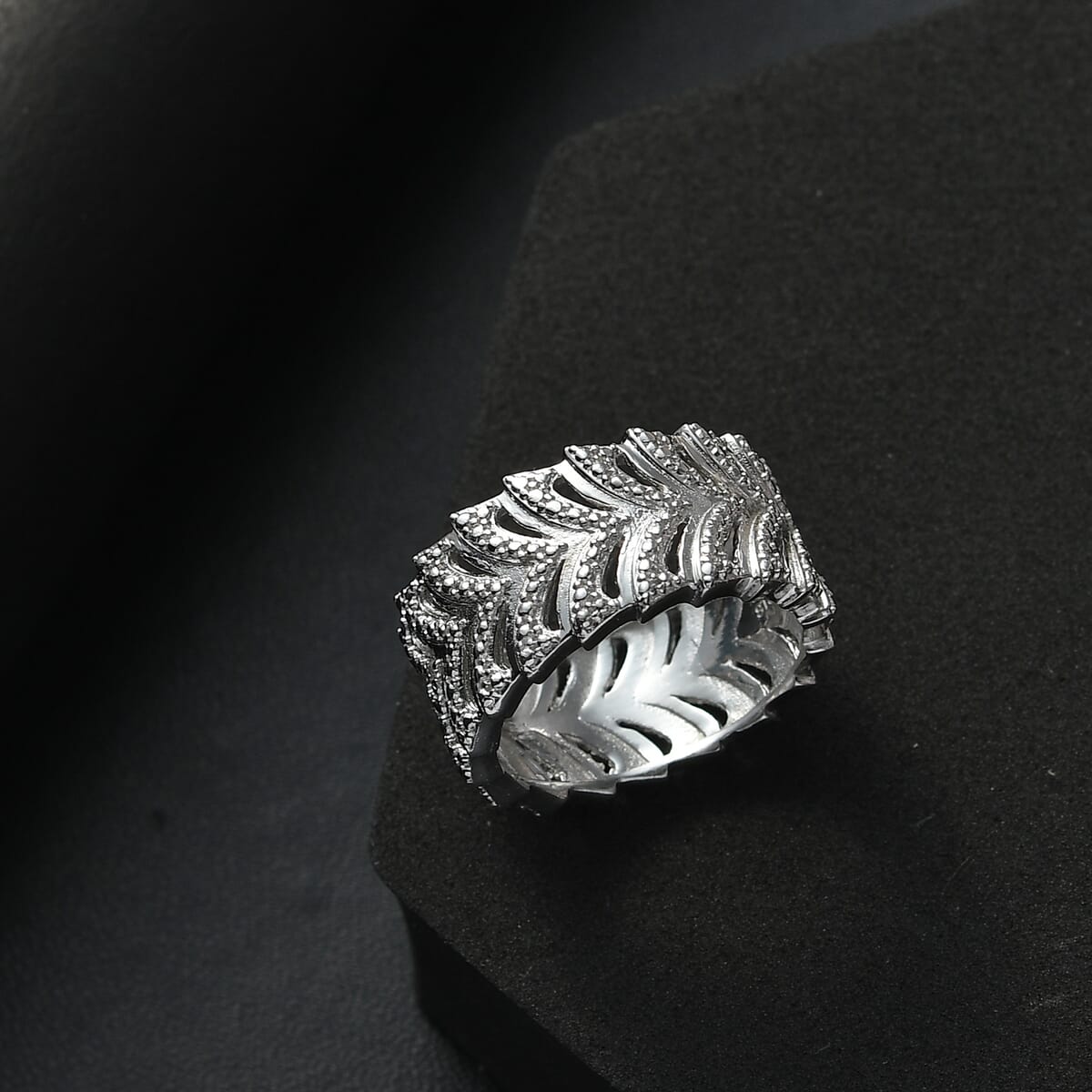 Karis White Diamond Accent Ring in Platinum Bond (Size 6.0) image number 1