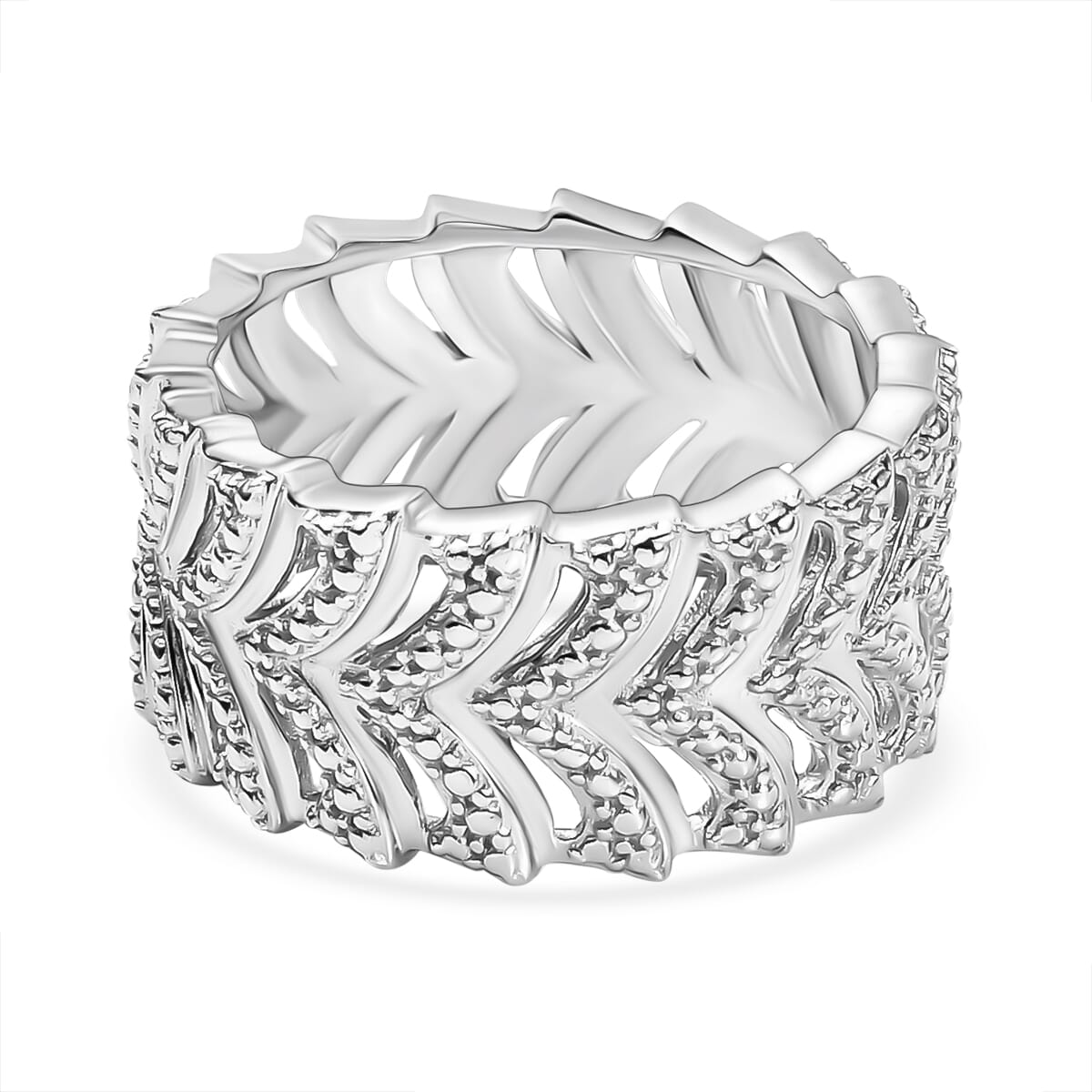 Karis White Diamond Accent Ring in Platinum Bond (Size 6.0) image number 4