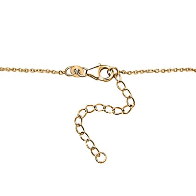 D'Joy Premium Santa Ana Madeira Citrine and Chrome Diopside 3.90 ctw Drop Necklace in 18K Vermeil Yellow Gold Over Sterling Silver 18-20 Inches