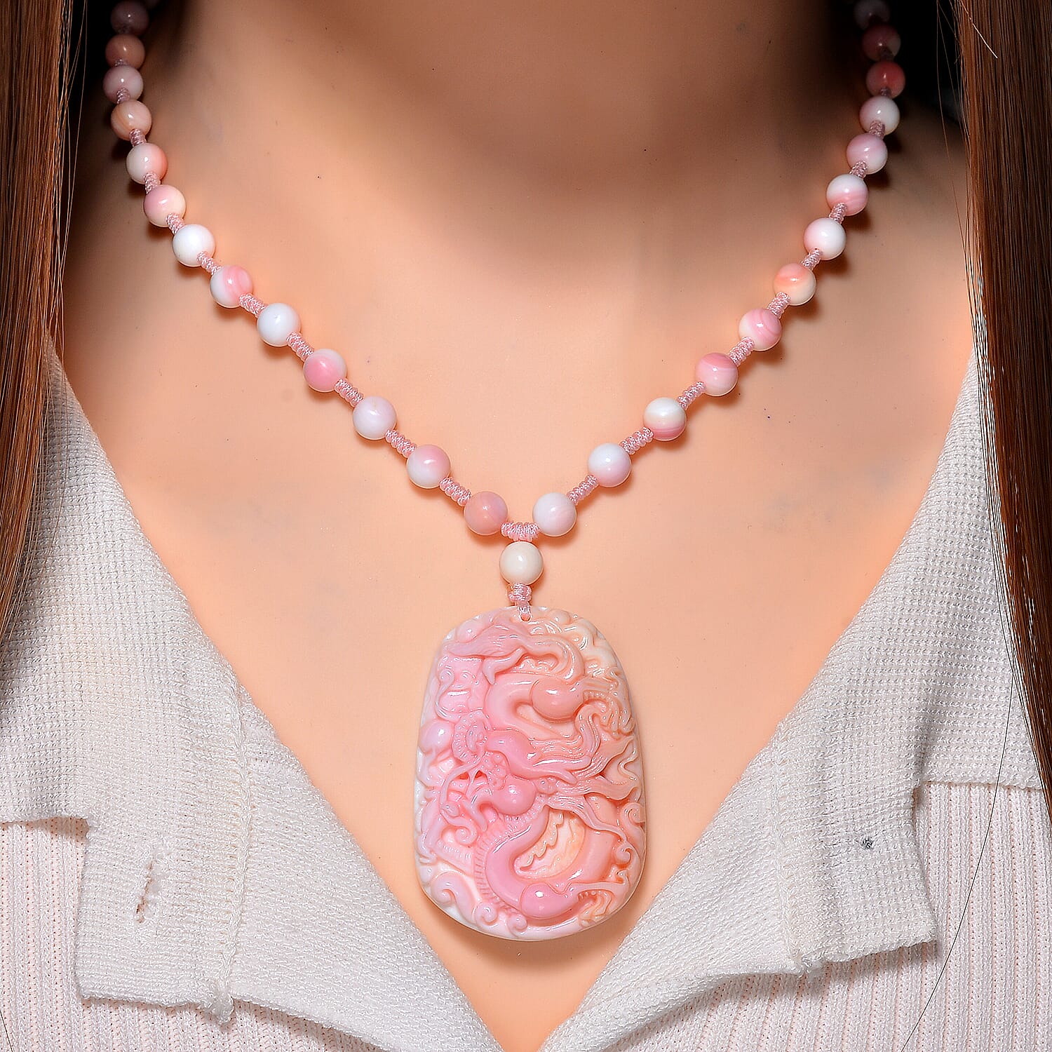 ★MIDNIGHT MOMENT.★ clear knot necklace pink Amazon.com: 2 Pieces Pink Crystal Pendant Necklace Dainty