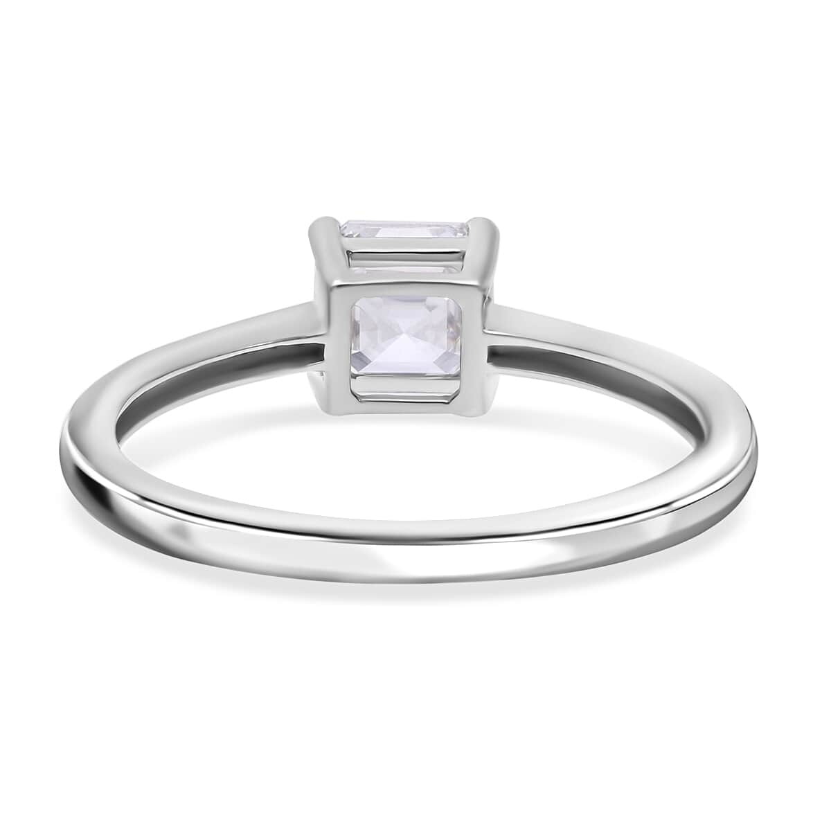 SGL Certified Asscher Cut Luxuriant Lab Grown Diamond G-H VS 2.00 ctw Ring in 950 Platinum (Size 10.0) image number 4