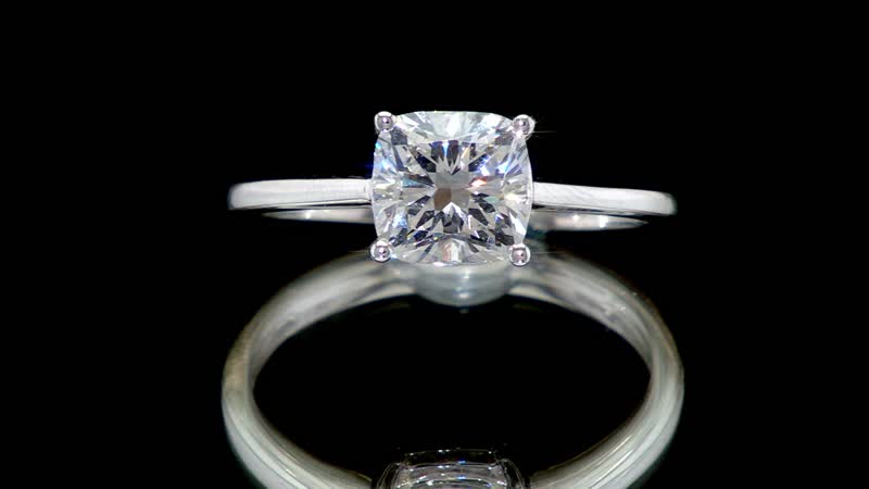 SGL Certified 950 Platinum Asscher Cut Luxuriant Lab Grown Diamond (E-F, VS) Ring (Size 8.0) 2.00 ctw