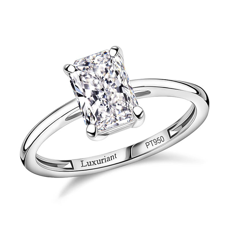 SGL Certified Luxuriant Lab Grown Diamond G-H VS 2.00 ctw Solitaire Ring in 950 Platinum (Size 10.0)