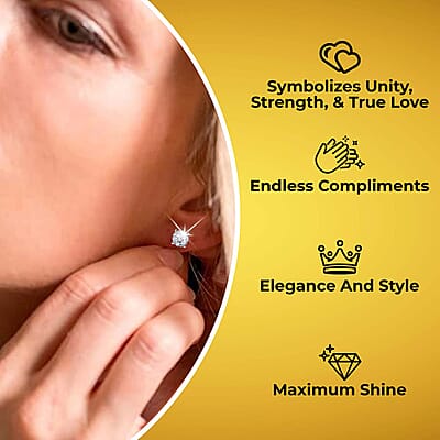Luxuriant Lab Grown Diamond G SI1 0.25 ctw Stud Earrings in 14K White Gold