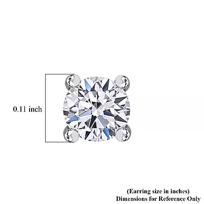 Luxuriant Lab Grown Diamond G SI1 0.25 ctw Stud Earrings in 14K White Gold
