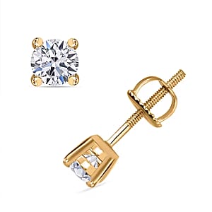 Luxuriant Lab Grown Diamond G SI1 0.25 ctw Stud Earrings in 14K Yellow Gold