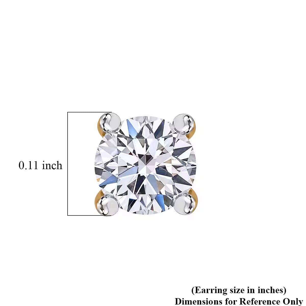 Luxuriant Lab Grown Diamond G SI1 0.25 ctw Stud Earrings in 14K Yellow Gold image number 9