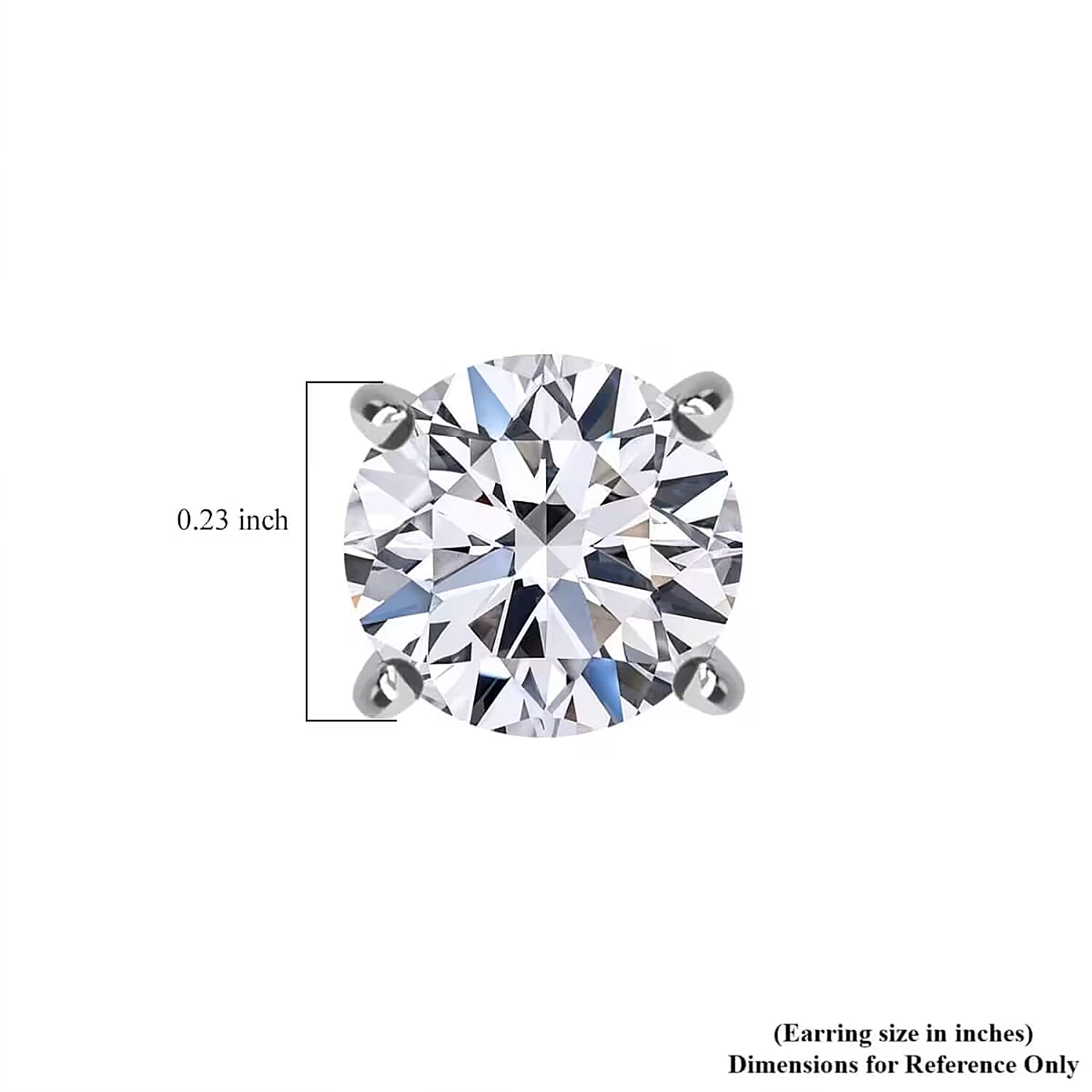 Luxuriant Lab Grown Diamond G SI1 0.50 ctw Stud Earrings in 14K White Gold
