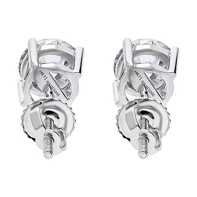 Luxuriant Lab Grown Diamond G SI1 0.50 ctw Stud Earrings in 14K White Gold