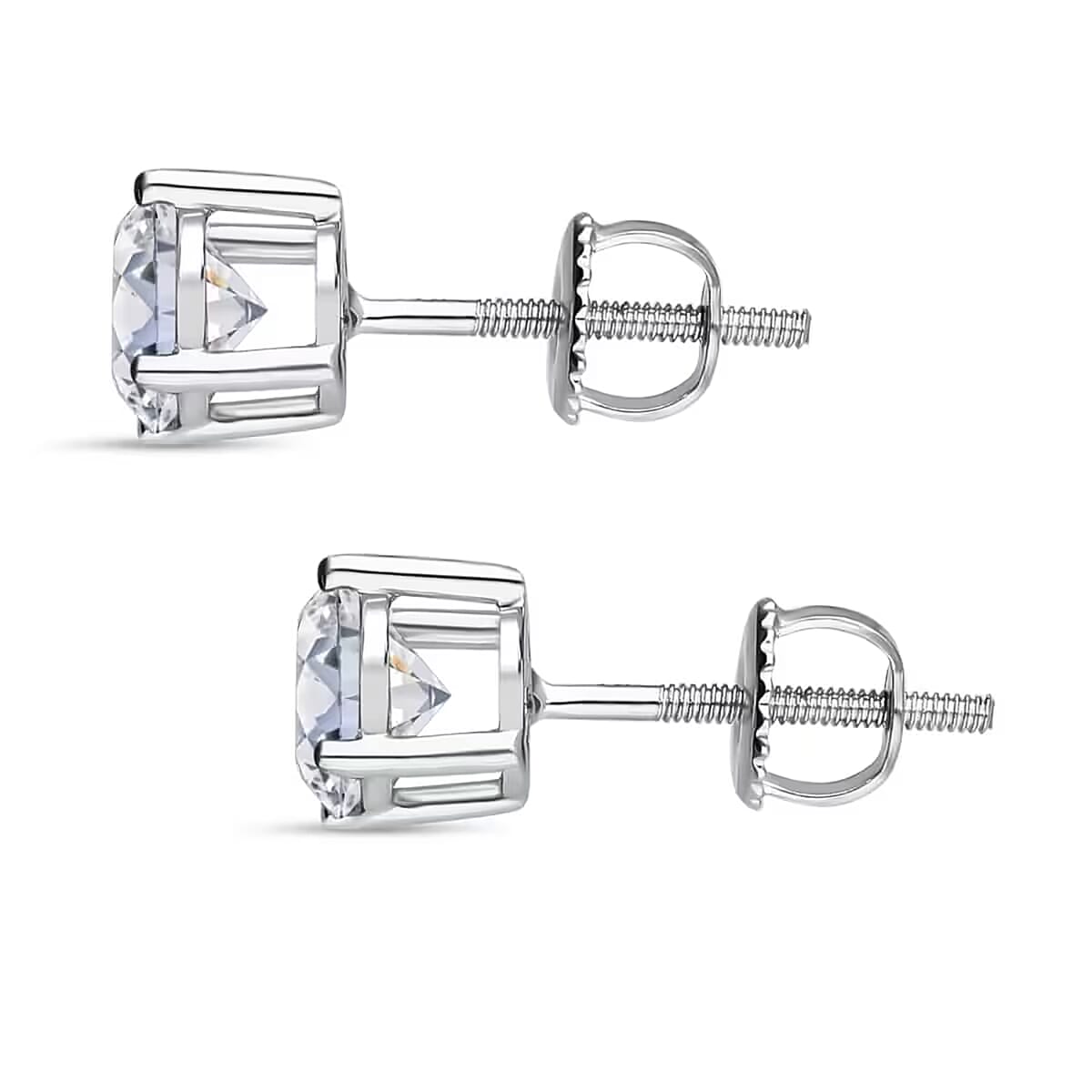 14K White Gold Luxuriant Lab Grown Diamond (SI1) Earrings 0.50 ctw image number 9