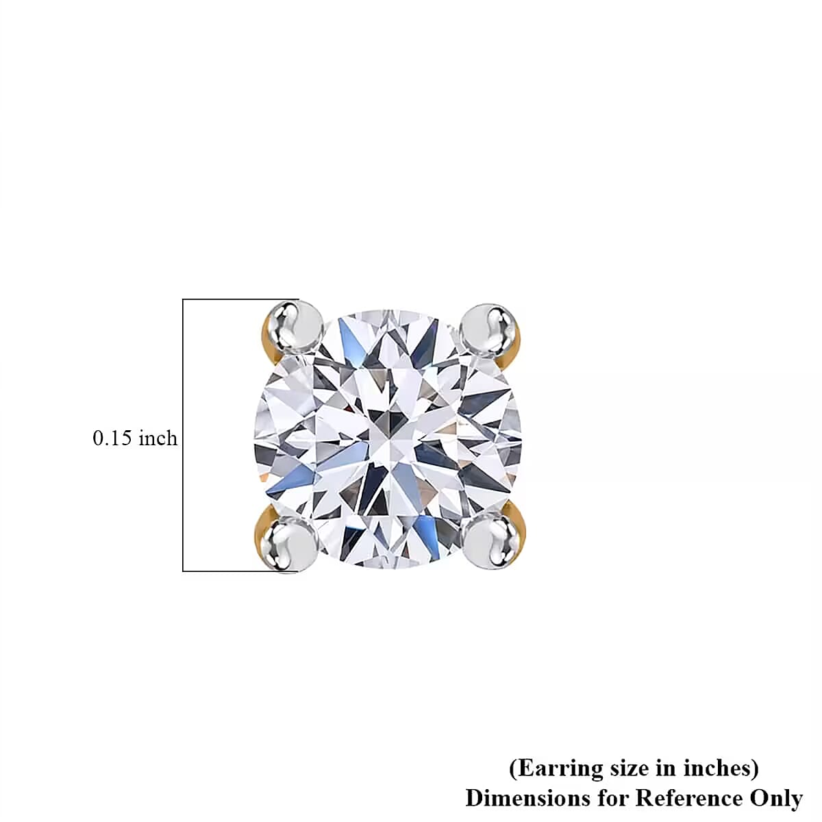 Luxuriant Lab Grown Diamond G SI1 0.50 ctw Stud Earrings in 14K Yellow Gold image number 7