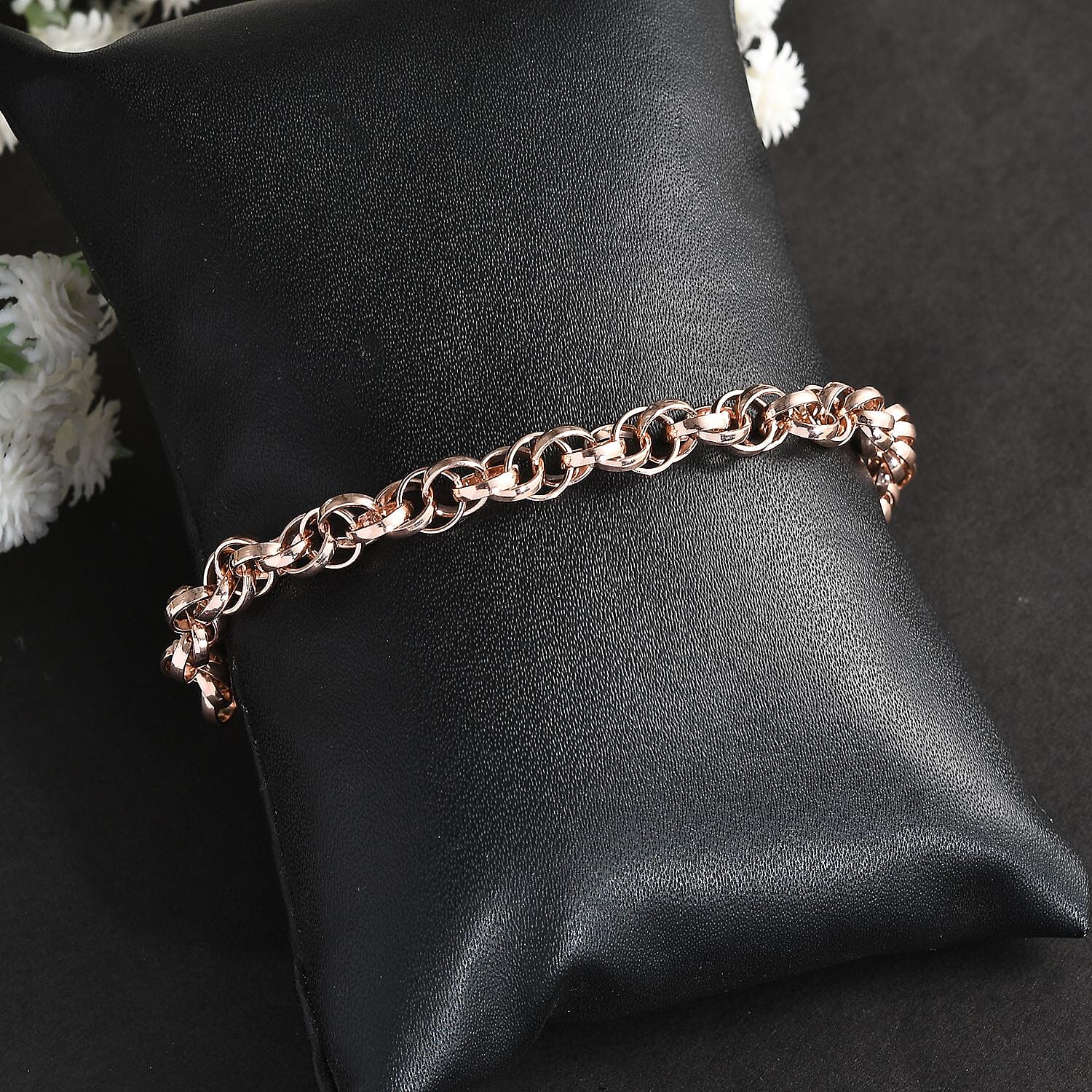Eternal Link Bracelet in 18K Rose Gold Over Sterling Silver (7.25 In) 9.65 Grams