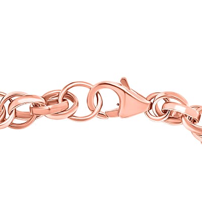 Eternal Link Bracelet in 18K Rose Gold Over Sterling Silver (7.25 In) 9.65 Grams