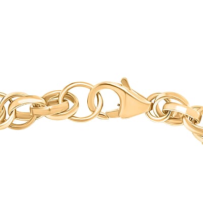 Eternal Link Bracelet in 18K Yellow Gold Over Sterling Silver (7.25 In) 9.65 Grams