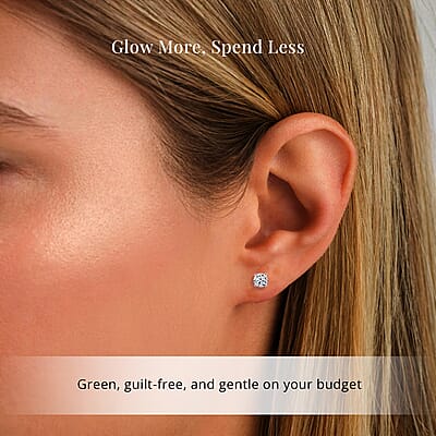 Luxuriant Lab Grown Diamond G SI1 1.50 ctw Stud Earrings in 14K White Gold