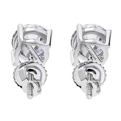 Luxuriant Lab Grown Diamond G SI1 1.50 ctw Stud Earrings in 14K White Gold