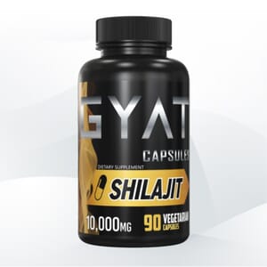 Gyat Shilajit Dietary Supplement (90 Capsules)- Vegetarian