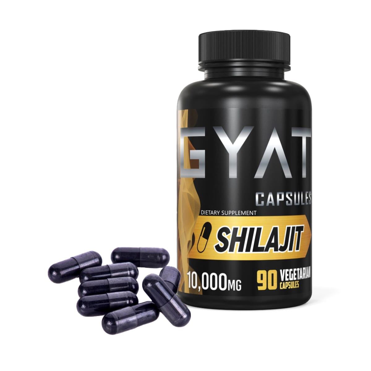 Gyat Shilajit Dietary Supplement (90 Capsules)- Vegetarian image number 1
