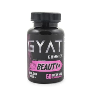 Gyat Beauty Hair, Skin & Nail Supplement (60 Gummies)- Cream Soda