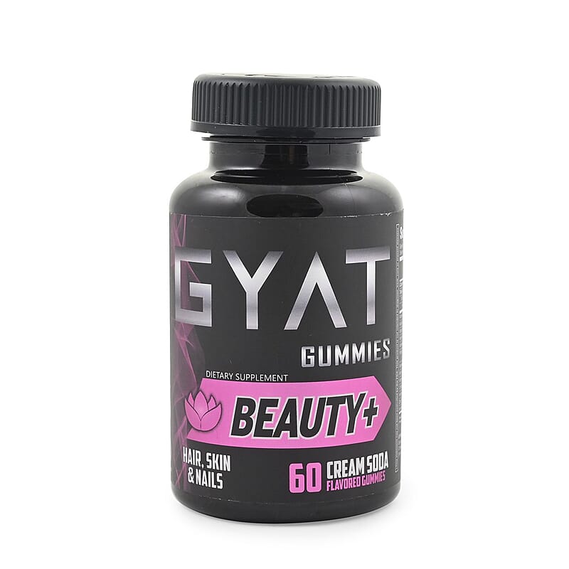 Gyat Beauty Hair, Skin & Nail Supplement (60 Gummies)- Cream Soda