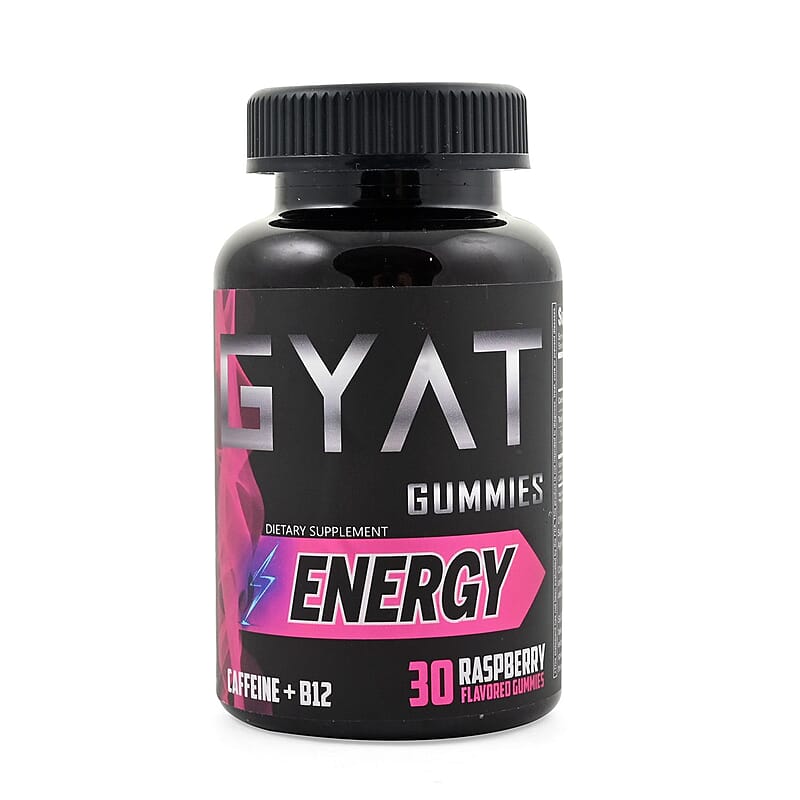 Gyat Energy Caffeine & B12 Supplement (30 Gummies)- Raspberry