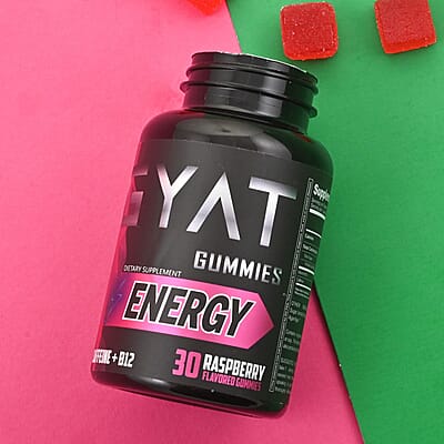 Gyat Energy Caffeine & B12 Supplement (30 Gummies)- Raspberry